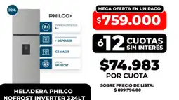 Supermayorista Vital Philco heladera nofrost inverter oferta