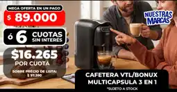 Supermayorista Vital Vtl/bonux cafetera multicapsula 3 en 1 oferta