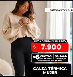 Supermayorista Vital Calza térmica mujer oferta