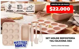 Supermayorista Vital Tzli silicona set molde repostería oferta
