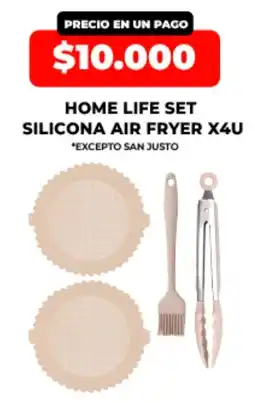 Supermayorista Vital Home life set silicona air fryer oferta