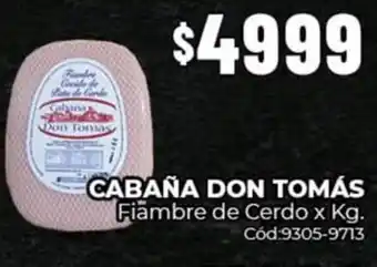 Cabaña don tomás fiambre de cerdo