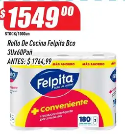 Supermercados Comodin Felpita rollo de cocina oferta