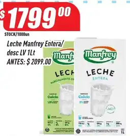Supermercados Comodin Manfrey leche entera oferta