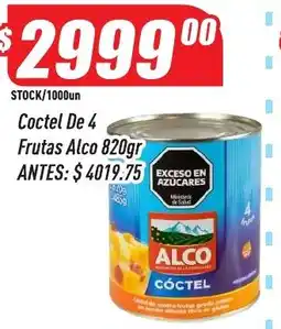 Supermercados Comodin Alco coctel de 4 frutas oferta