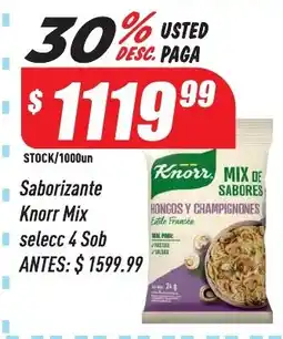 Supermercados Comodin Knorr saborizante mix de sabores hongos y champiñones oferta