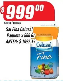 Supermercados Comodin Celusal sal fina oferta