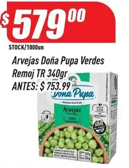 Supermercados Comodin Doña Pupa arvejas oferta