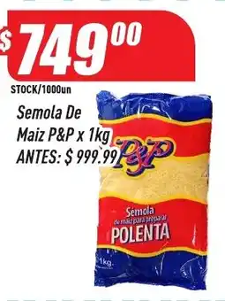 Supermercados Comodin P&P semola de maíz para preparar polenta oferta