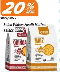 Supermercados Comodin Wakas fideo fusilli multice selecc oferta