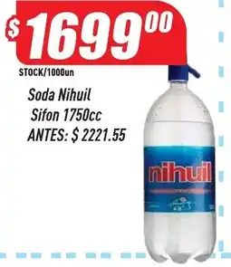 Supermercados Comodin Nihuil soda oferta