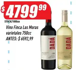 Supermercados Comodin Dada vino finca las moras varietales oferta