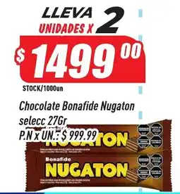 Supermercados Comodin Bonafide chocolate nugaton oferta