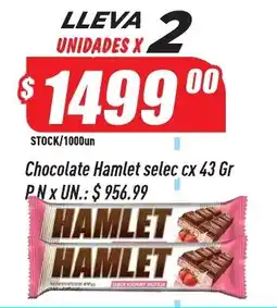 Supermercados Comodin Hamlet chocolate selec oferta