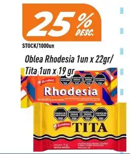 Supermercados Comodin Oblea rhodesia tita oferta