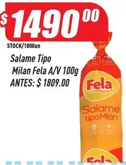 Supermercados Comodin Fela salame tipo milan oferta