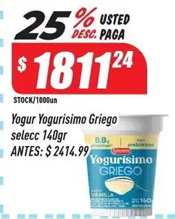 Supermercados Comodin Yogur Yogurisimo Griego selecc oferta