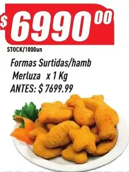 Supermercados Comodin Formas Surtidas/hamb Merluza oferta
