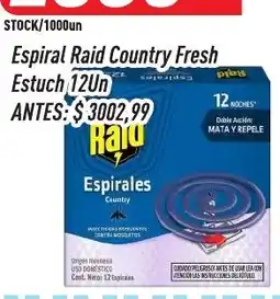 Supermercados Comodin Raid espirales country oferta