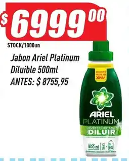 Supermercados Comodin Ariel jabon platinum diluible oferta