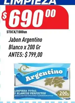 Supermercados Comodin Jabon Argentino Blanco oferta