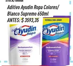 Supermercados Comodin Ayudin ropa colores/ blanco supremo oferta