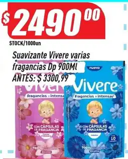 Supermercados Comodin Vivere suavizante varias fragancias oferta