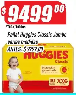 Supermercados Comodin Huggies pañal classic jumbo oferta