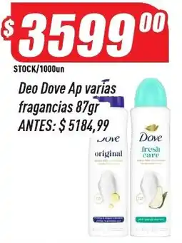 Supermercados Comodin Dove Deo Ap varias fragancias oferta