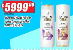 Supermercados Comodin Pantene shampoo acondicionador varias fragancias oferta
