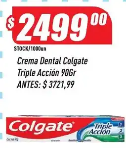 Supermercados Comodin Colgate crema dental triple accion oferta