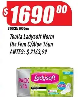 Supermercados Comodin Ladysoft toalla norma oferta