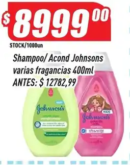 Supermercados Comodin johnsons shampoo acondicionador varias fragancias oferta