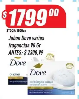 Supermercados Comodin Dove jabon varias fragancias oferta