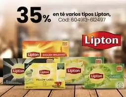 Coto Lipton en té varios tipos oferta