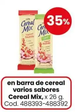 Coto Cereal mix en barra de cereal varios sabores oferta