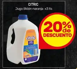 Nini Mayorista Citric jugo bidón naranja oferta