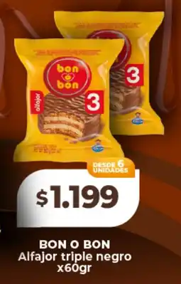 Supermayorista Vital Bon o bon alfajor triple negro oferta