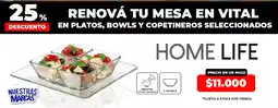 Supermayorista Vital Home life renová tu mesa en vital oferta