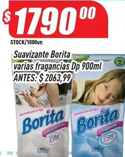 Supermercados Comodin Borita suavizante varias fragancias dp oferta