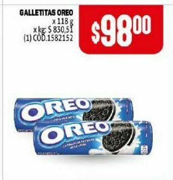 Makro Galletas oreo 118g oferta