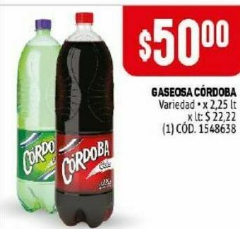 Makro Gaseosa córdoba 2.25l oferta