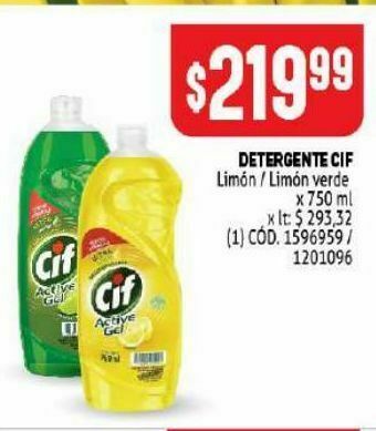 Makro Detergente cif 750ml oferta