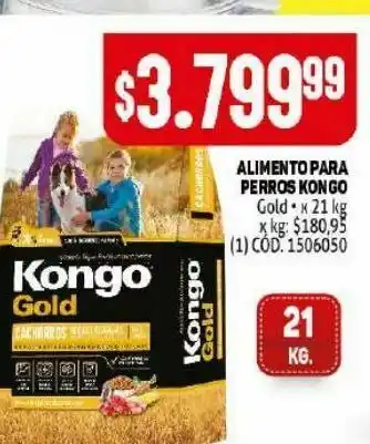 Makro Alimento para perros kongo gold 21kg oferta