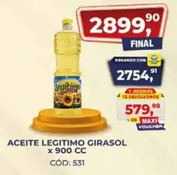 Maxiconsumo Legitimo aceite girasol oferta