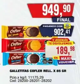 Maxiconsumo Cofler galletitas rell. oferta