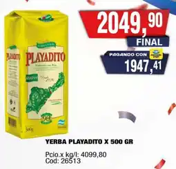 Maxiconsumo Playadito yerba oferta