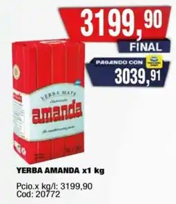 Maxiconsumo Amanda yerba oferta
