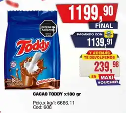 Maxiconsumo Toddy cacao oferta