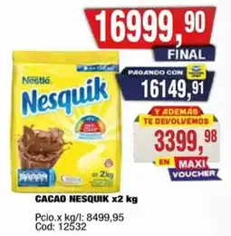 Maxiconsumo Nestlé nesquik cacao oferta